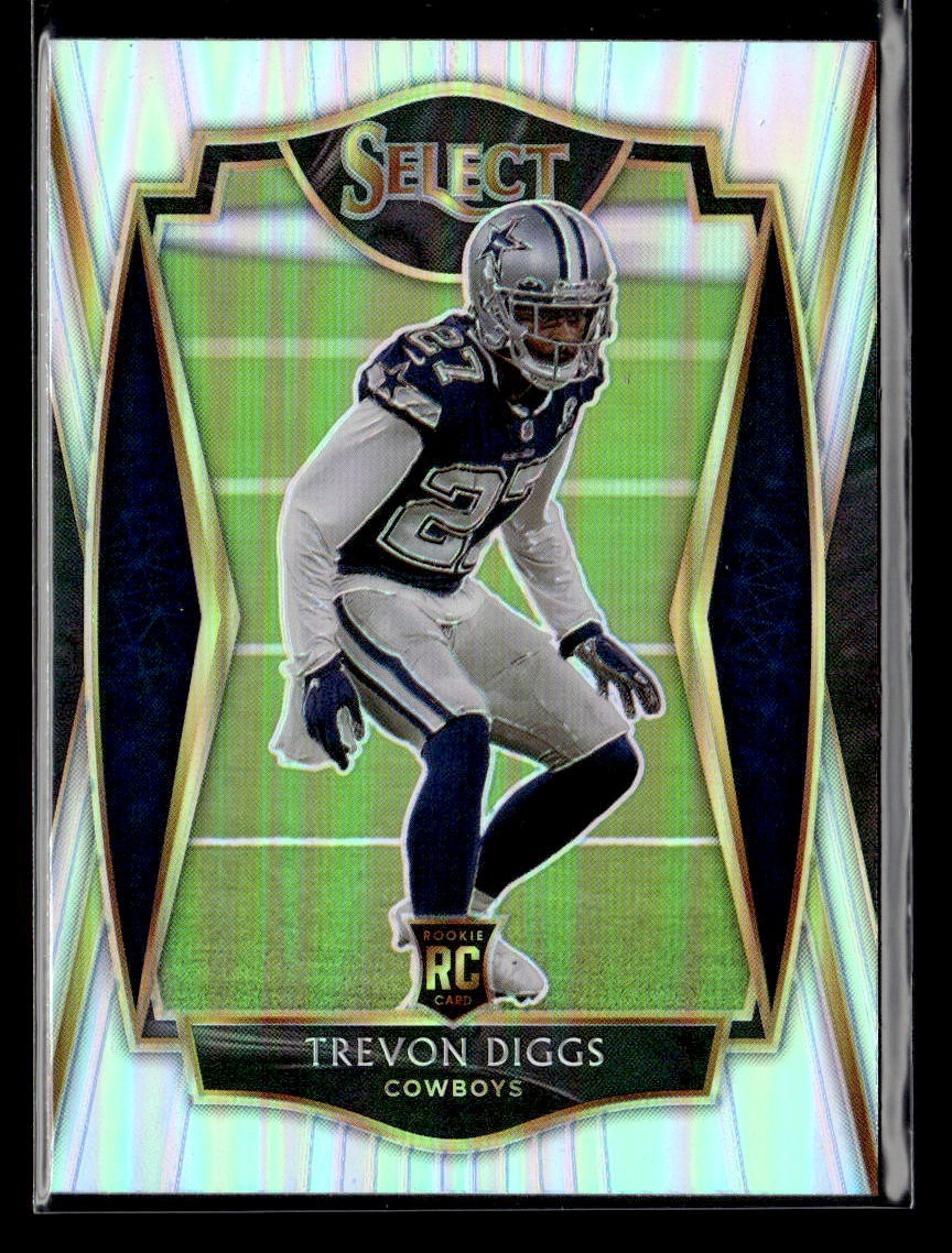 Trevon Diggs RC - 2020 Panini Select Silver Prizm Rookie #196 Dallas Cowboys
