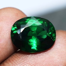 Rare 11.10 Ct Natural Colombian Green Emerald Oval Cut Certified Loose Gemstone