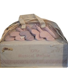 Kidsline Koko Pink Purple Butterfly Baby Musical Crib Mobile NEW