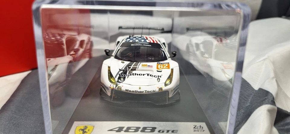 LOOK SMART/ 2017 LE MANS - FERRARI 488 GTE #62- 1:43 SCALE MODEL CAR LSLM073 - Image 3 of 4