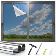 Way Window Privacy Film Reflective Mirror Home Window Tint, Daytime Privacy H...