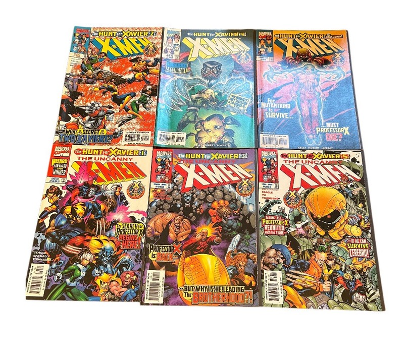 Uncanny X-Men Hunt For Xavier Book Lot - Wolverine - Gambit - Marvel Comics