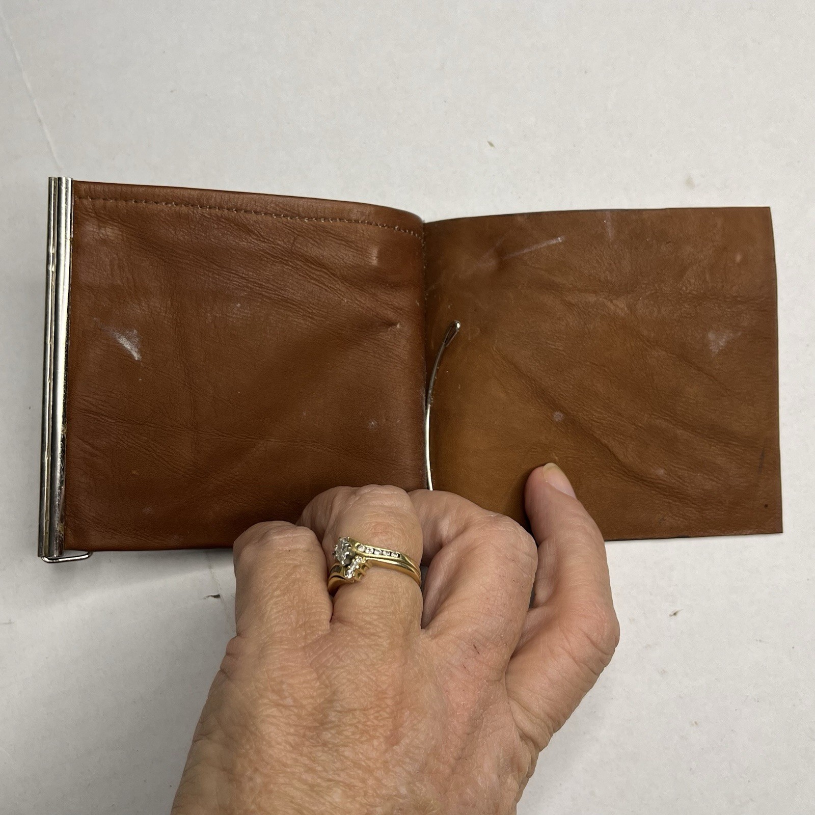 Slim Trifold Python Money Clip Wallet - image 3