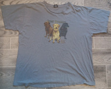 Y2K Gone To The Dogs Great Outdoors Woolrich Mens XXL Gray T Shirt USA Made 90s