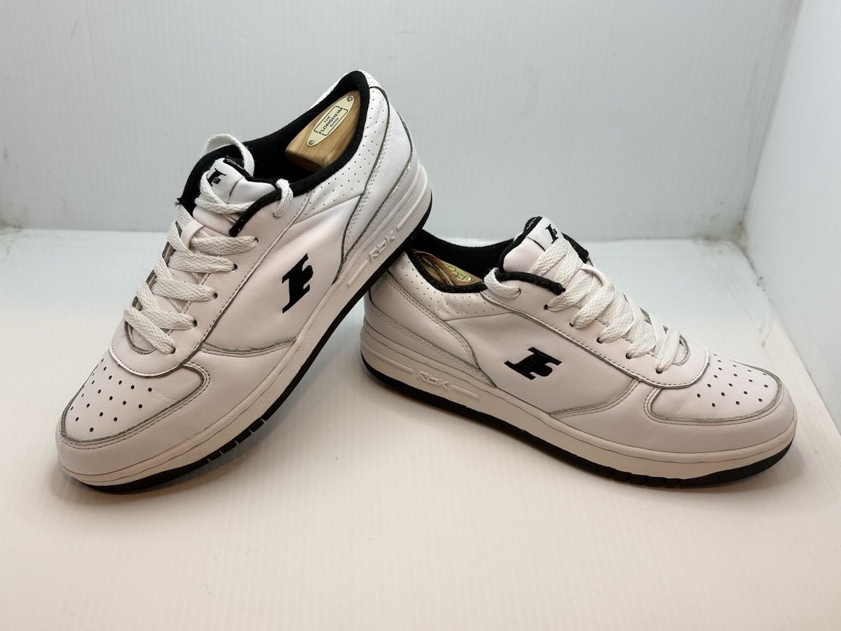 Rare Allen Iverson Reebok I3  Pressure Low Leather Retro Size 11 White And Black Old Reebok x Allen Iverson i3 trainers. UK7. Rare... | Depop main image 4