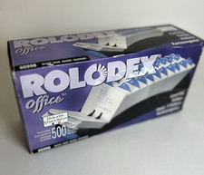 Rolodex 66998 Black Office Card File 2.25 x 4 in with 500 Cards