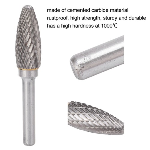 File Double Cut Carbide Burr File Tree Shape Multipurpose - Picture 4 of 12