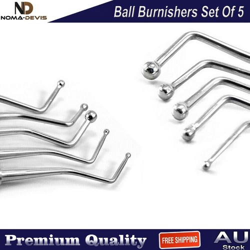 5 PCS Composite Filling Instruments Ball Tips Burnisher Dental Restorative Tools - Picture 5 of 5