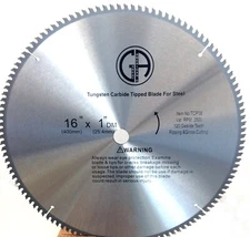 16" Inch 120 Tooth Carbide Circular Saw Blade for STEEL