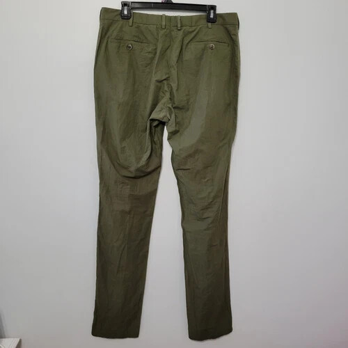 Suitsupply Copenhagen Men's 2 Piece Suit Size 42L Cotton Linen Olive Green *Read - Picture 18 of 19
