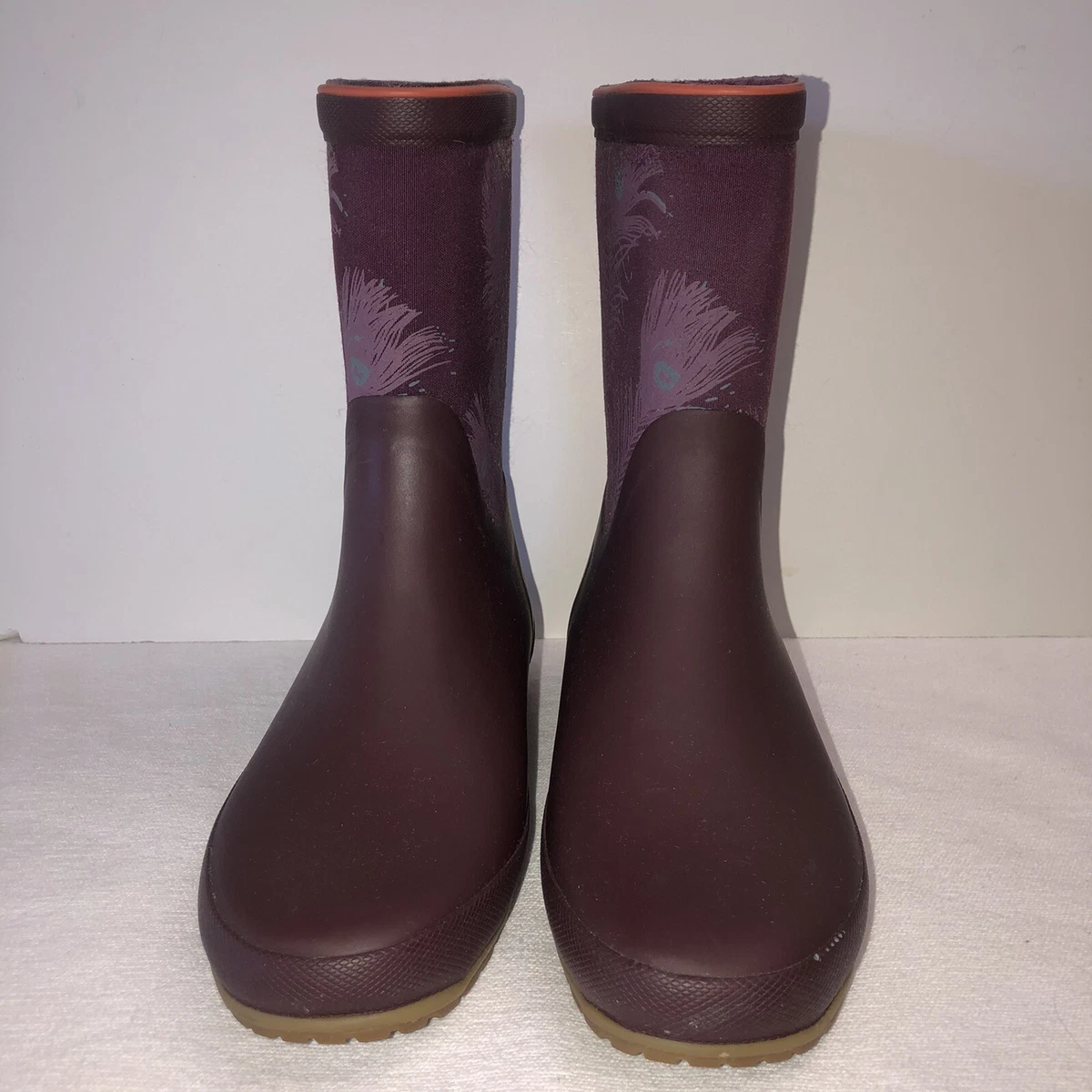 Tretorn Rubber Boots Shoes Peacock Feathers Crushed Violet Elsa