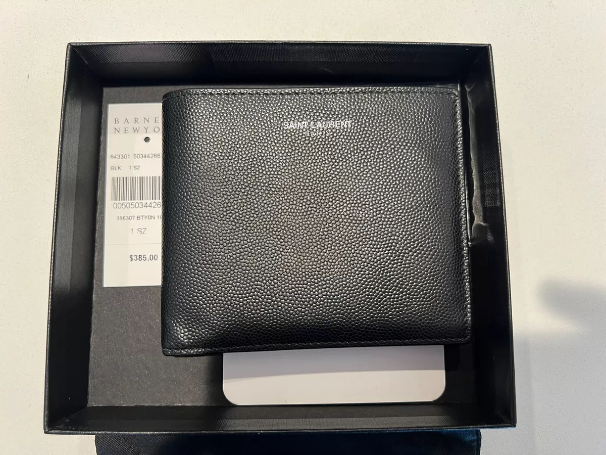 Saint Laurent Men's East/West Leather Wallet