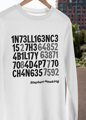 Intelligence is the Ability to Adapt to Change T-SHIRT Stephen Hawking QUOTE TEE
