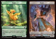 MTG Final Fantasy TOKEN Bird #0017 Hero (((#0009))) PLAYSET 4X X4