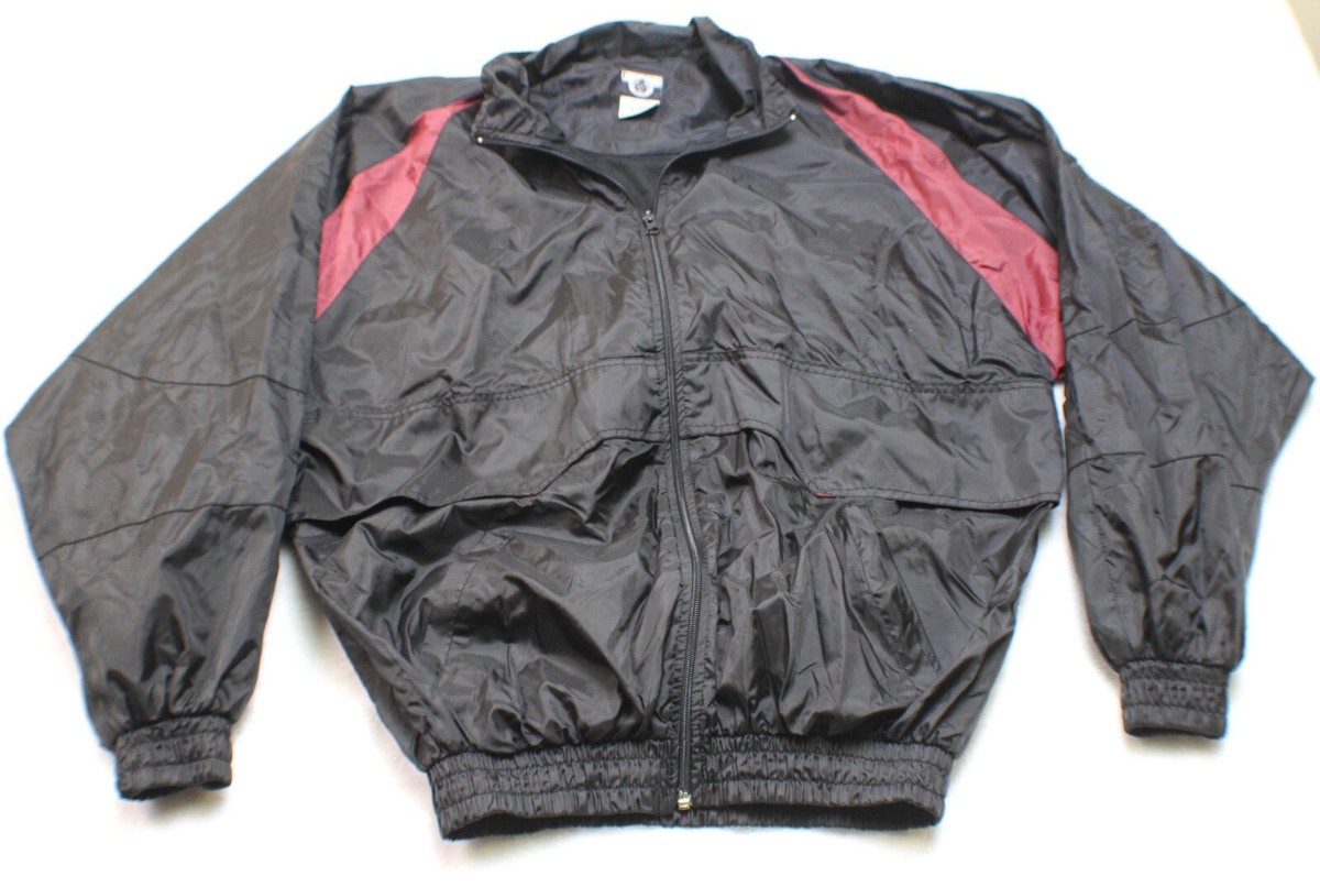 BCG Basic Condition Gear Nylon Wind Jacket Full Zip Mens Size