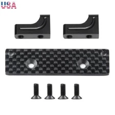 Aluminum Servo Mount + Carbon Holder Plate for 1:10 AXIAL SCX10 RC Car AXI03004