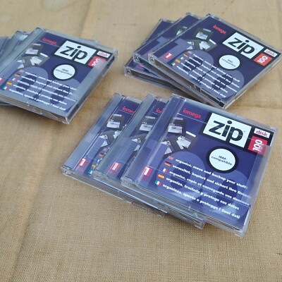 iOmega ZIP100 Disks Disketten 3er Set - Geprüft, Funktionsfähig -f. ZIP250 Drive