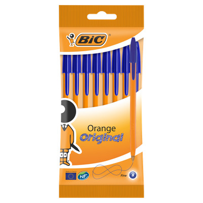 Bic Orange Original Feiner Kugelschreiber 8 Stück