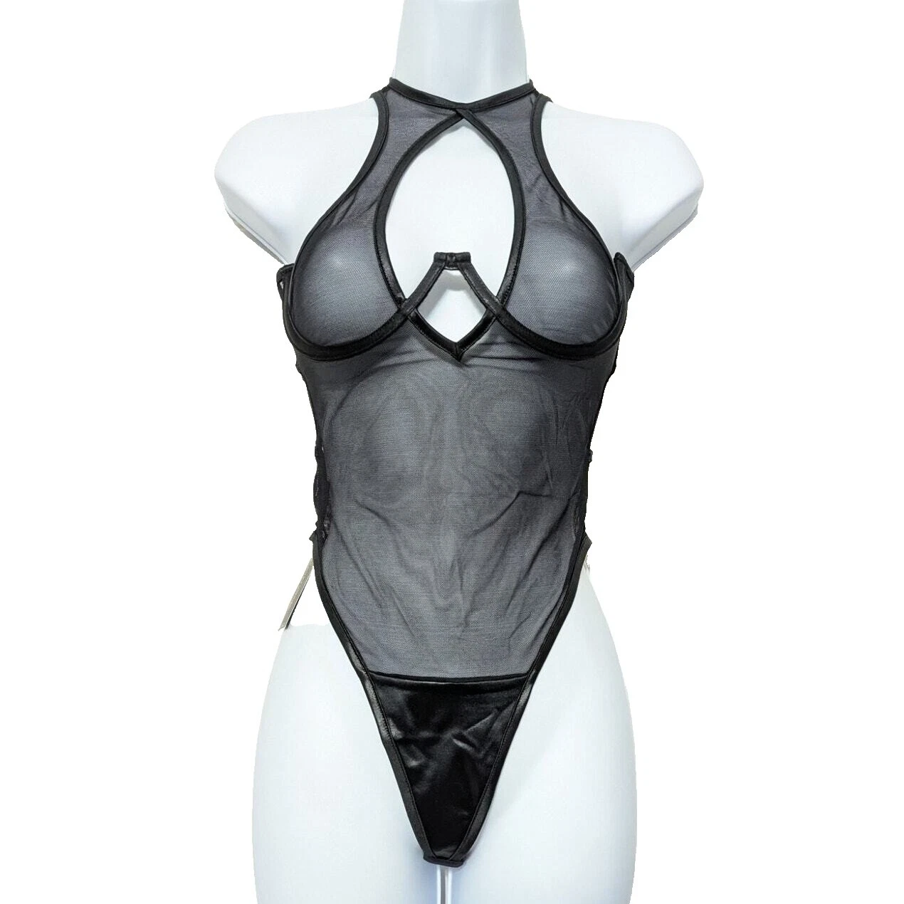 Frederick's of Hollywood Women's Nylon Solid Pattern Bodysuits