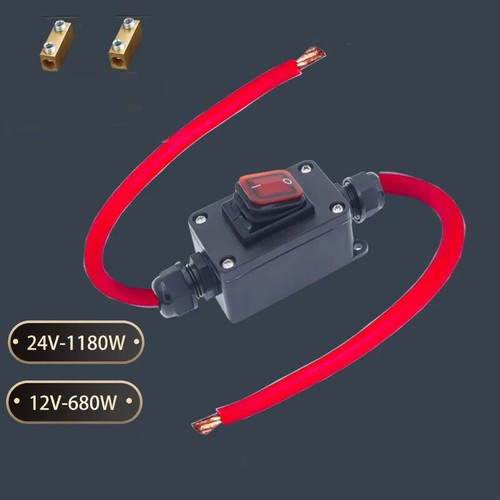 Waterproof 60A 12/24V Motorcycle Power Master Switch Battery Disconnector &Cable - Picture 6 of 9