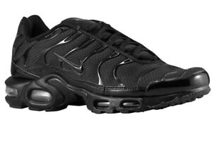 Nike Air Max Plus TN 1 Triple Black 100%AUTHENTIC 604133-050 Men Running Shoe DS | eBay
