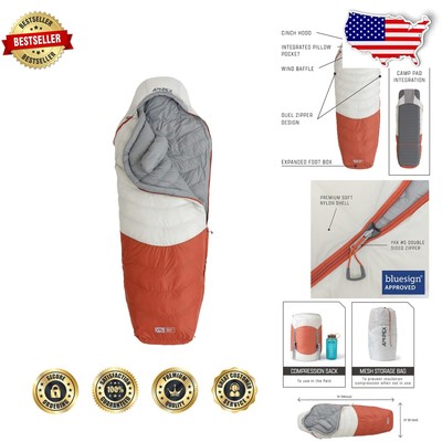 Ultimate Cold Weather Hybrid Sleeping Bag - Adult Size, Perfect for Backpacking