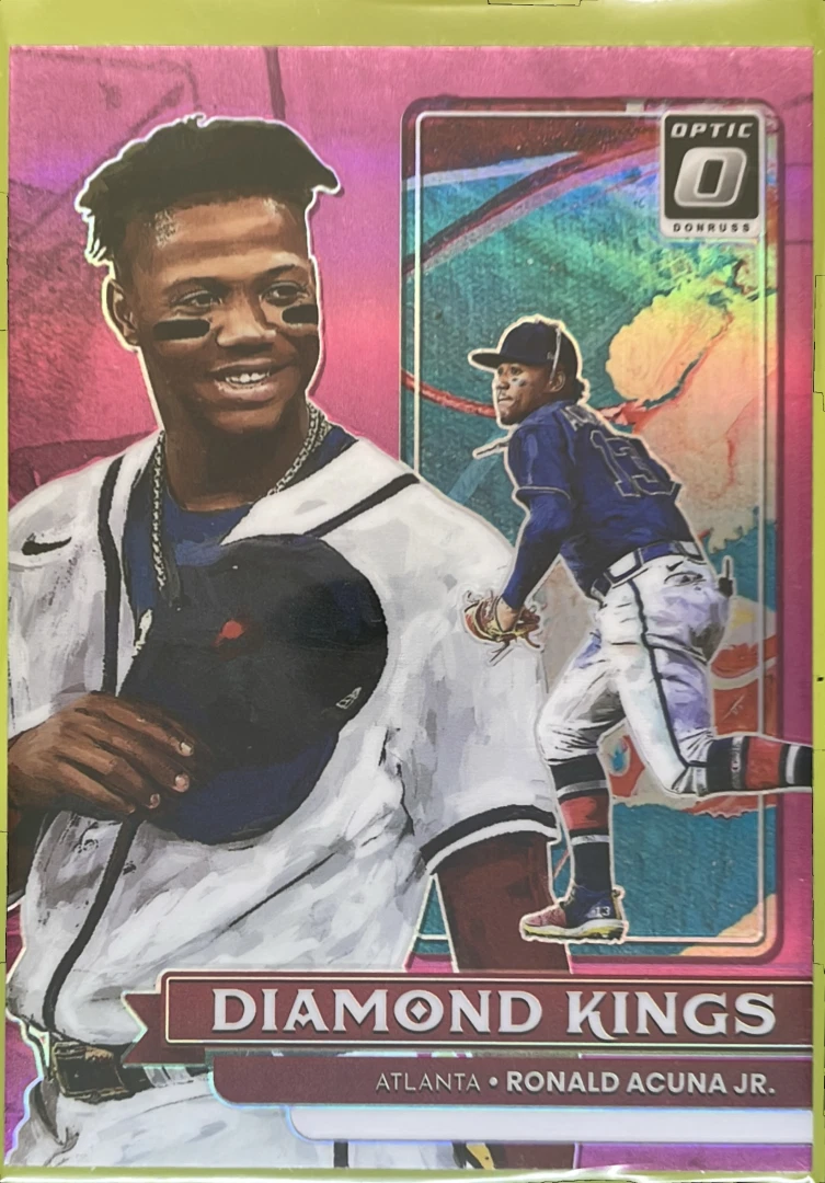 2022 Donruss Optic Ronald Acuna Jr. Pink Prizm #16 Diamond Kings Atlanta Braves