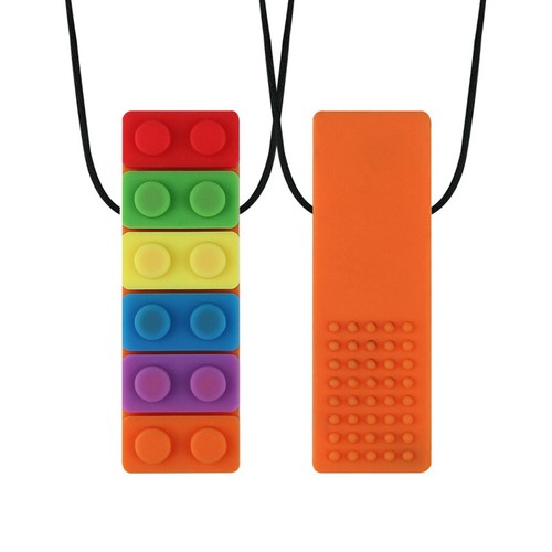 Collar de ladrillo sensorial para masticar niños adultos autismo TDAH morder dentición sensorial - Imagen 7 de 13