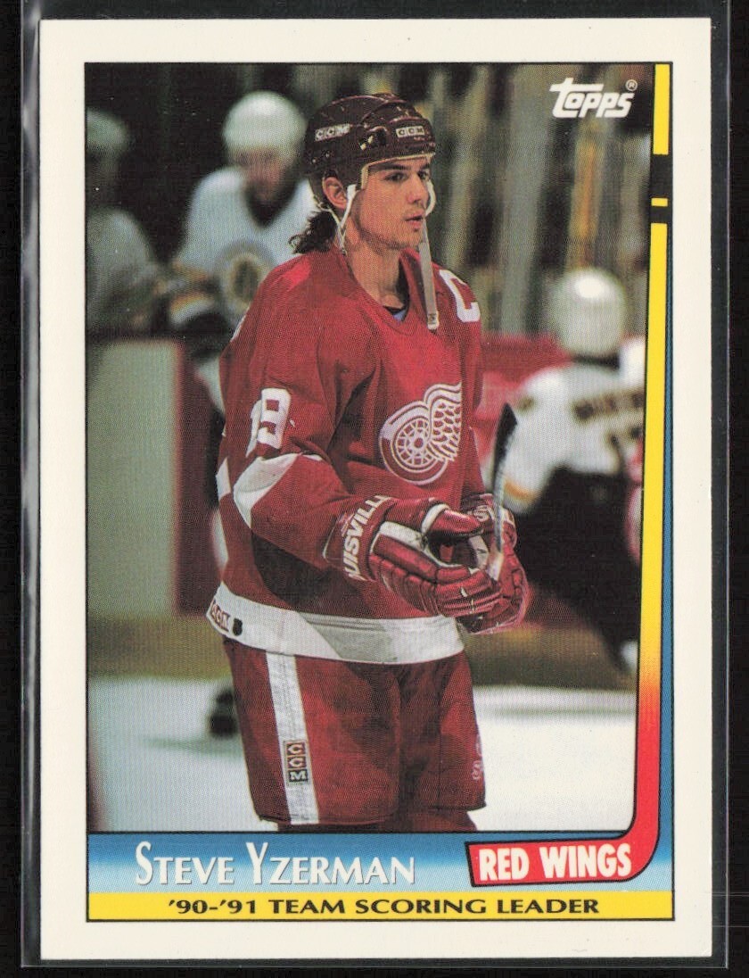 1991-92 Topps Team Scoring Leaders #3 Steve Yzerman Detroit Red Wings