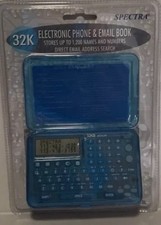 Vintage Spectra 32k Electronic Phone  Email Book EPB-320T-BL