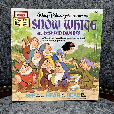 Walt Disney's Snow White and the Seven Dwarfs Read Along BOOK ONLY 1977 ...