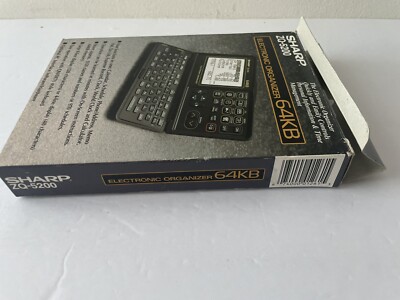 Vintage Sharp Electronic Organizer ZQ-5200 in Box w/ Manual