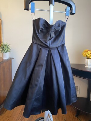 NWT French Connection Duchess Divine Strapless Dress Utility Blue Sz 4 |  eBay