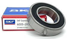 SKF 6005 2RS C3 DEEP GROOVE BALL BEARING, NEW ,RUBBER SEALED 25x47x12 mm