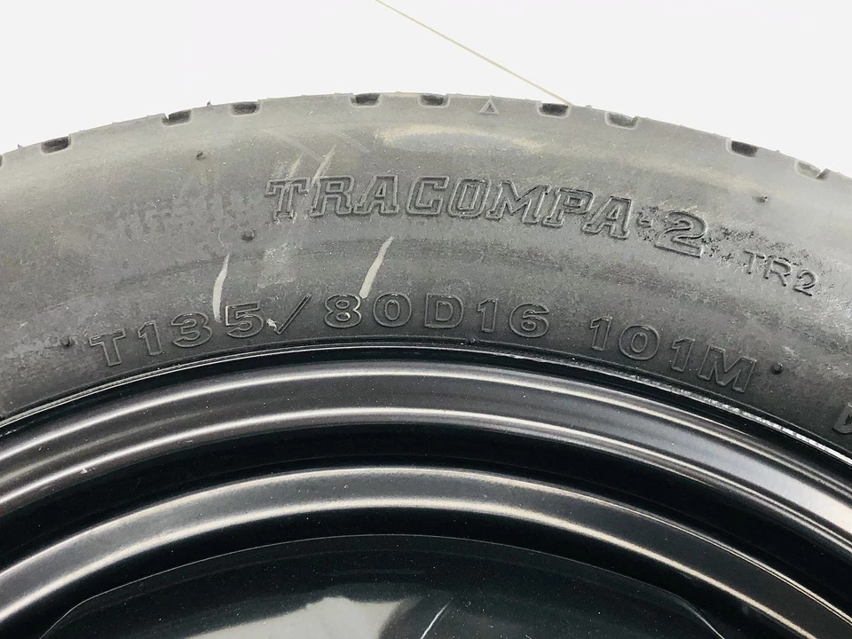 04-15 TOYOTA PRIUS RUEDA DE REPUESTO DE EMERGENCIA J16X4T BRIDGESTONE T135/80D16 OEM Foto 4 de 4