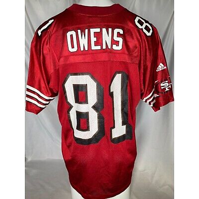 Nike San Francisco 49ers No81 Terrell Owens Red Team Color Men's Stitched NFL Vapor Untouchable Limited Jersey