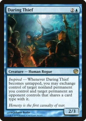 MTG RARE REGULAR JOU: JOURNEY INTO NYX -LP- DARING THIEF 36/165