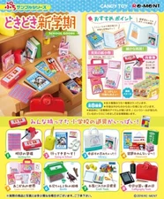 Re-ment NEW SEMESTER SCHOOL GOODS Complete Full Set of 8 Barbie Dollhouse Toy