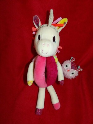 Doudou Peluche Hochet D'activités Licorne Lilliputiens Louise