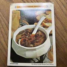 Betty Crocker 1971 Recipe Replacements International Favorites. AD