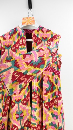 Lisa Corti Military Ikat Print Open jacket size S - Picture 6 of 11