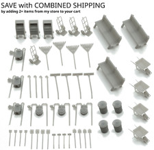HO Scale Hand Tools Gas Meter Lot  Rake Shove...