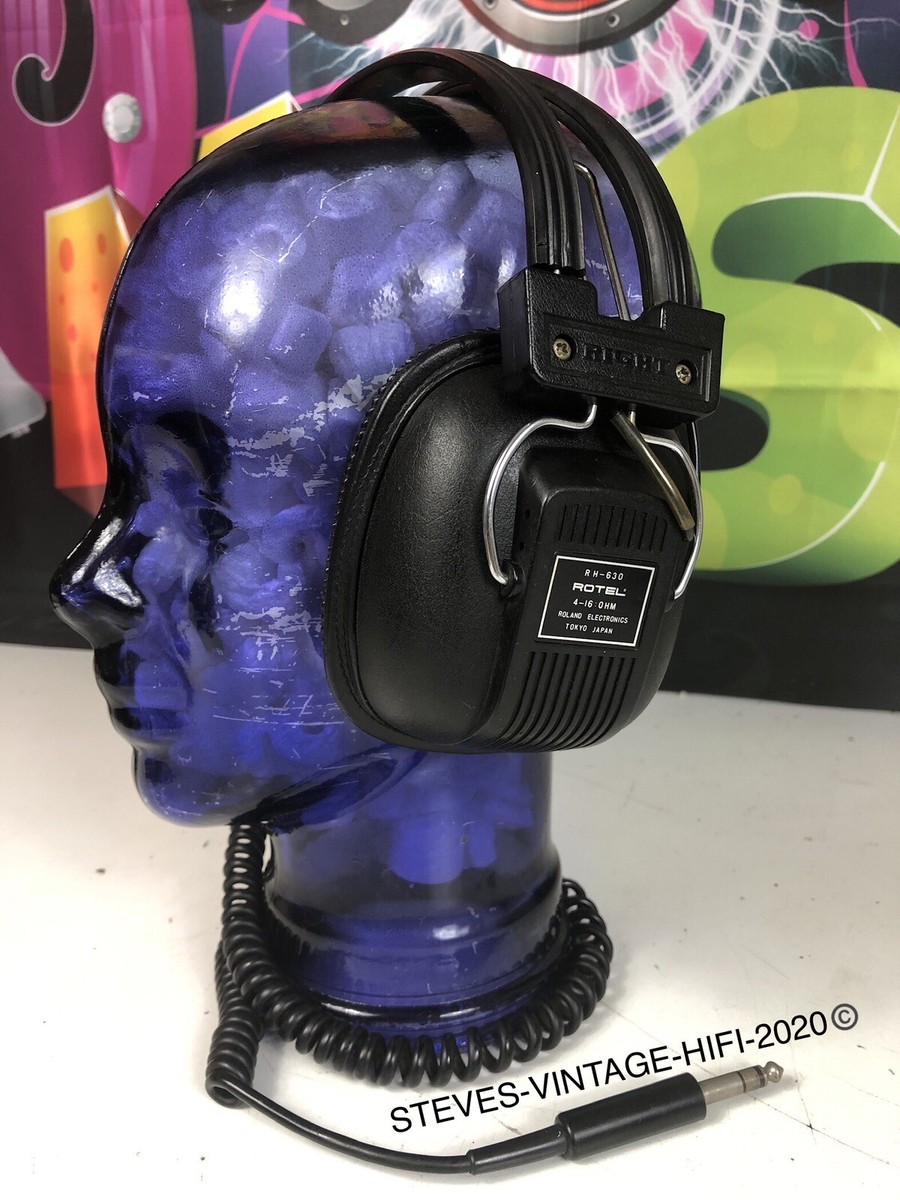 ROTEL RH-630 ヘッドフォン　検索) ヘッドホン　ローテル　sony Rotel RH-630 Stereo Headphones ULTRA RARE Roland Electronics
