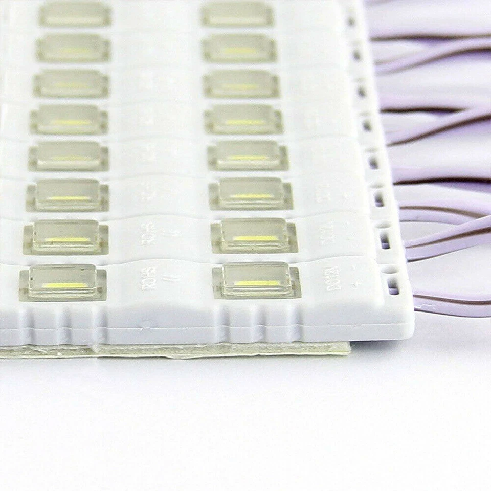 12V 3 LED Module SMD 5730 Cool White Waterproof Light Strip LOGO DIY Design Tape - Image 4 of 4