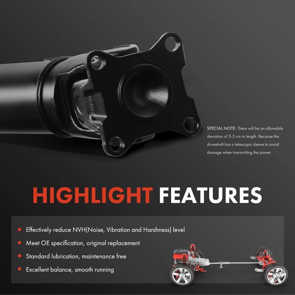 Conjunto de eje de transmisión para Toyota Land Cruiser Lexus LX470 1998-2002 V8 4,7 L trasero Foto 4 de 4