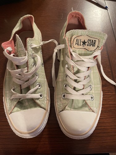 plaid converse brown