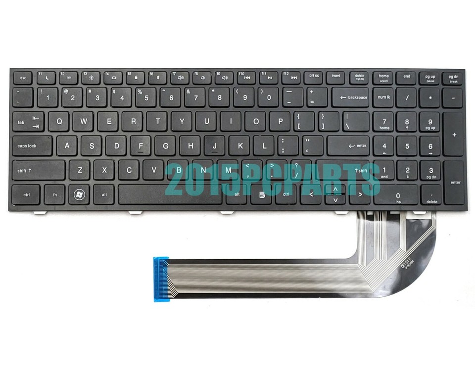 Genuine New HP ProBook 4540 4540S 4545 4545S Keyboard Black Frame ...