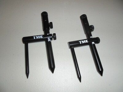 2x Banksticks und 2x Stabilisator Set. Aluminium, Karpfen, Friedfisch.  13 + 16 mm