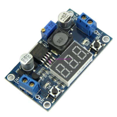 LM2596 Buck Step-down Power Converter Module 4.2-40V to 1.25-37V LED Voltmeter R