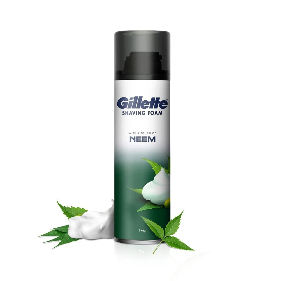 Gillette Pre Shave Neem Espuma para CREMA DE AFEITAR 196 gm Foto 2 de 4